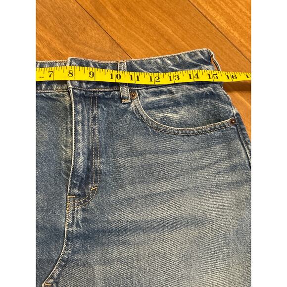 We The Free Fringed Denim Skirt Size 27 - Picture 3 of 7